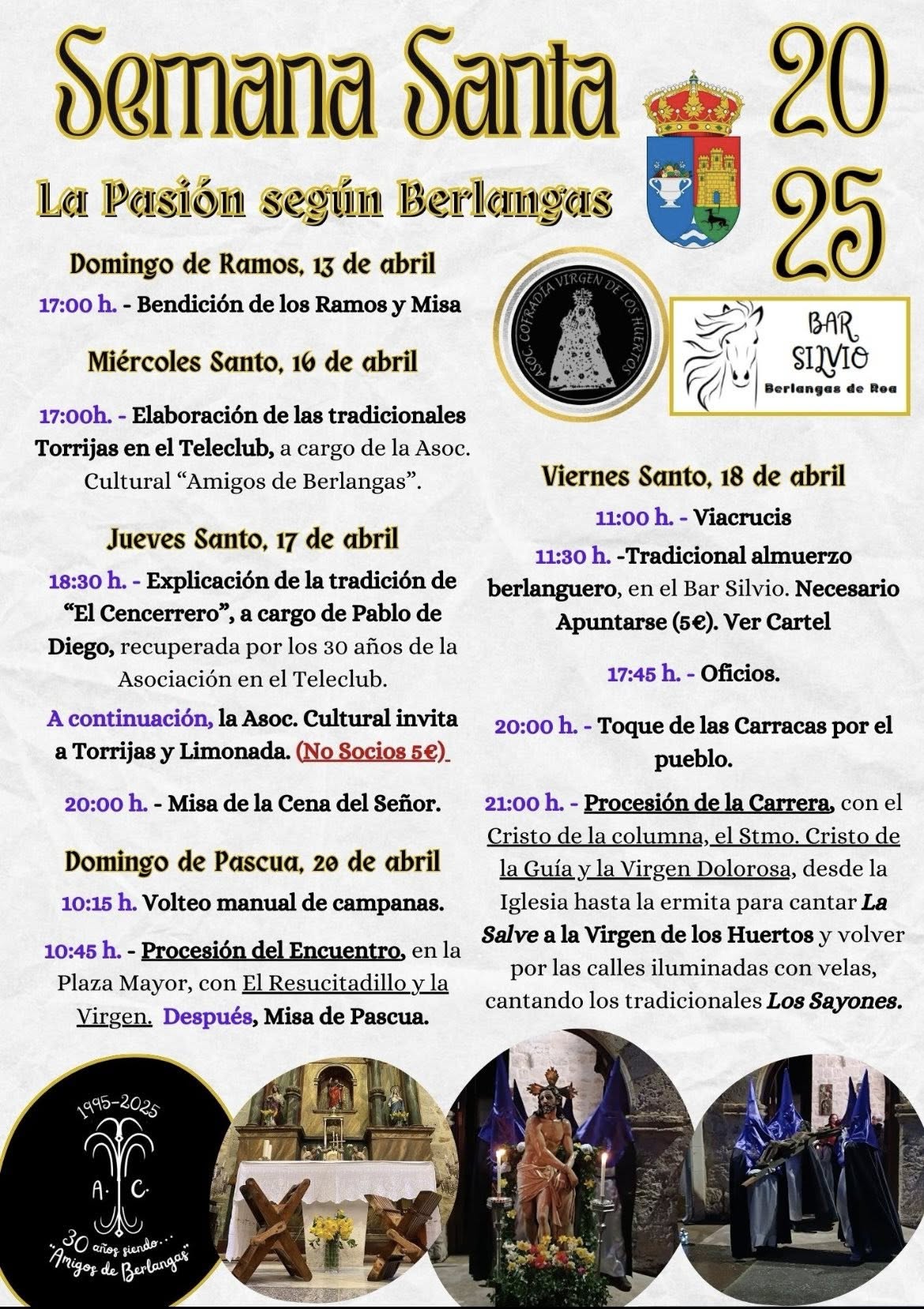 Semana Santa en Berlangas de Roa 2025 Berlangas de Roa